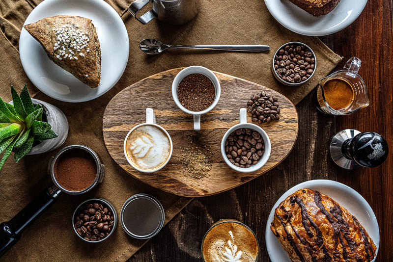 high-angle-shot-coffee-beans-